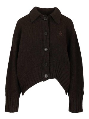 The Attico: cardigans - Cashmere And Wool Cardigan