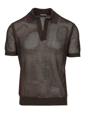 TOM FORD: ポロシャツ - ポロシャツ - ブラウン