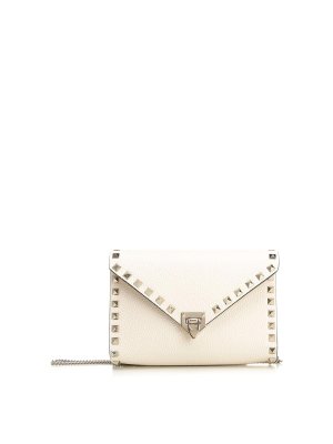 VALENTINO GARAVANI: クラッチバッグ - クラッチバッグ - Rockstud