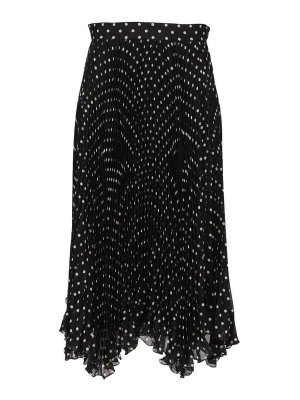 VALENTINO GARAVANI: gonne al ginocchio  e longuette - Gonna in seta a pois
