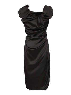 VIVIENNE WESTWOOD: ニーレングスドレス - 膝丈ドレス - 黒