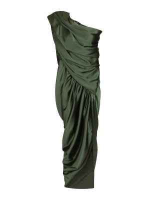 VIVIENNE WESTWOOD: ニーレングスドレス - 膝丈ドレス - 緑