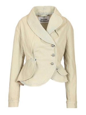 VIVIENNE WESTWOOD: デニムジャケット - デニムジャケット - ライトブルー