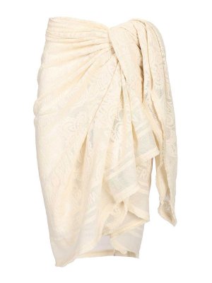 ZIMMERMANN: copricostume - Pareo in cotone avorio