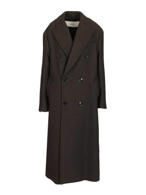 AMI PARIS: Knielange Mäntel - Knielanger Mantel - Schwarz