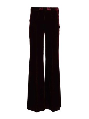 FORTE FORTE: Casual Hosen - Casual Hose - Dunkelrot