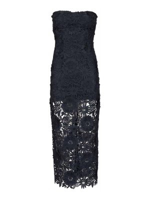 ROTATE Birger Christensen: Knielange Kleider - Knielanges Kleid - Blau