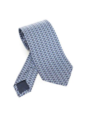SALVATORE FERRAGAMO: Corbatas y pajaritas - Corbata - Azul Claro