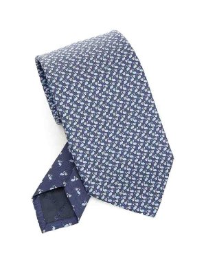 SALVATORE FERRAGAMO: ネクタイ＆蝶ネクタイ - ネクタイ - ブルー