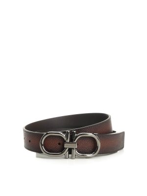 SALVATORE FERRAGAMO: Gürtel - Gürtel - Braun