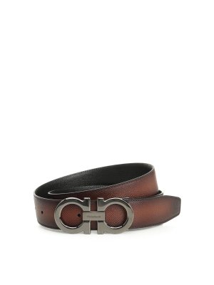 SALVATORE FERRAGAMO: Cinturones - Cinturón - Gancini