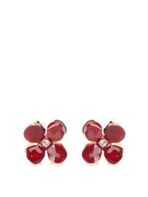 Marni: Pendientes - Pendientes - Rojo Oscuro