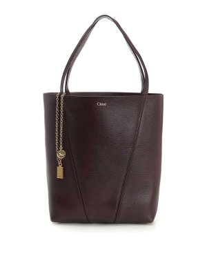 CHLOE': トートバッグ - トートバッグ - ダークレッド
