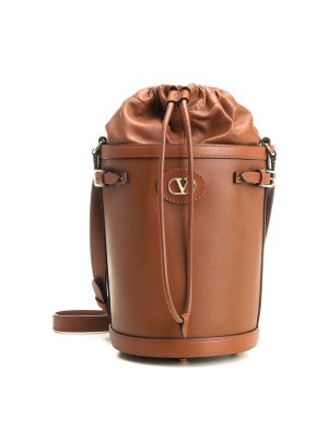 VALENTINO GARAVANI: バケットバッグ - バケットバッグ - ブラウン