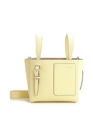 VALEXTRA: Bolsos de hombro - Bolsa De Hombro - Amarillo