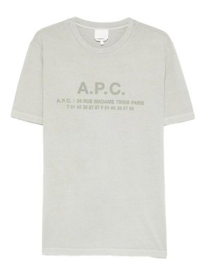 A.P.C.: T-shirts - T-Shirt - Grau