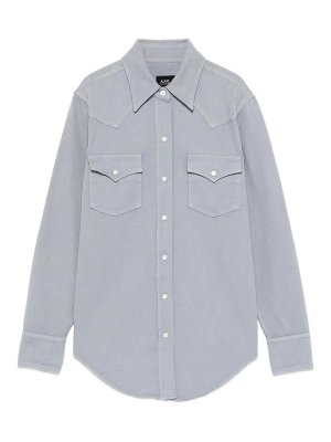 A.P.C.: Hemden - Hemd - Grau
