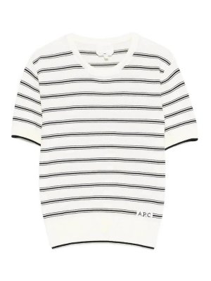 A.P.C.: Pull col rond - Pull Col Rond - Blanc