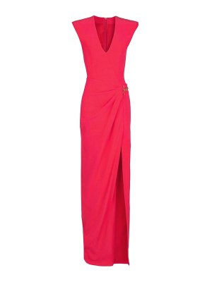 Balmain: ニーレングスドレス - 膝丈ドレス - 赤