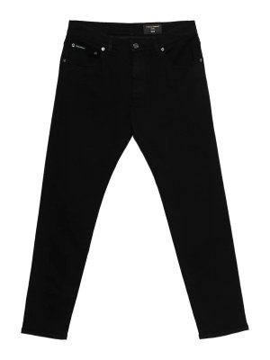 DOLCE & GABBANA: カジュアルトラウザー - カジュアルパンツ - 黒