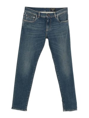 DOLCE & GABBANA: カジュアルトラウザー - カジュアルパンツ - ブルー