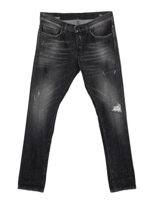 DONDUP: Jeans Rectos - Vaqueros Rectos - Negro