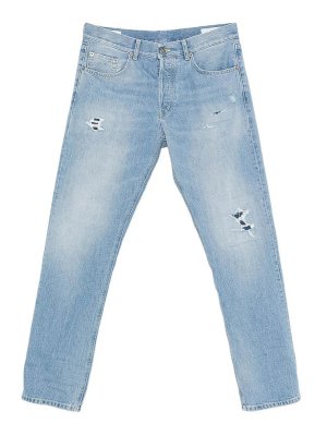 DONDUP: Jeans à jambe droite - Jean Droit - Bleu