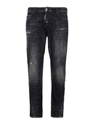 DSQUARED2: Jeans Rectos - Vaqueros Rectos - Negro