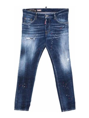 DSQUARED2: ストレートジーンズ - ストレートジーンズ - ブルー