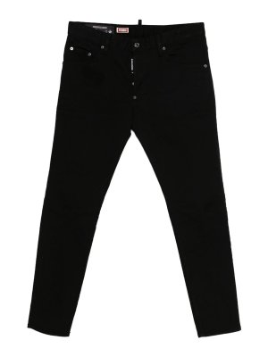 DSQUARED2: Jeans Rectos - Vaqueros Rectos - Negro