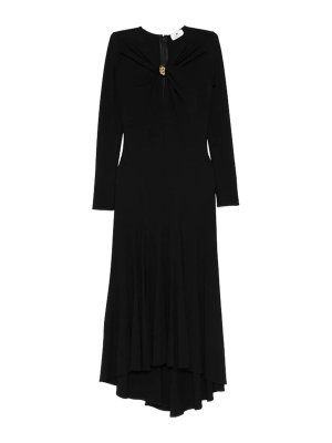 ELISABETTA FRANCHI: Knielange Kleider - Knielanges Kleid - Schwarz