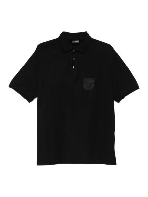 EMPORIO ARMANI: Strickpullover mit Rundhalsausschnitt - Rundhalspullover - Schwarz