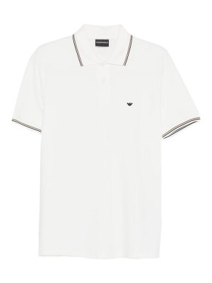 EMPORIO ARMANI: Strickpullover mit Rundhalsausschnitt - Rundhalspullover - Weiß