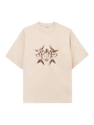 GCDS: T-shirts - T-Shirt - Beige