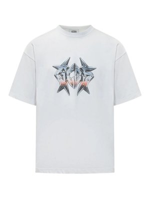 GCDS: Camisetas - Camiseta - Blanco
