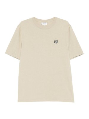 MAISON KITSUNÉ: Camisetas - Camiseta - Color Carne Y Neutral
