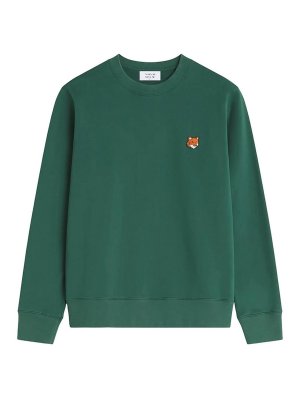 MAISON KITSUNÉ: Sudaderas y suéteres - Sudadera - Verde