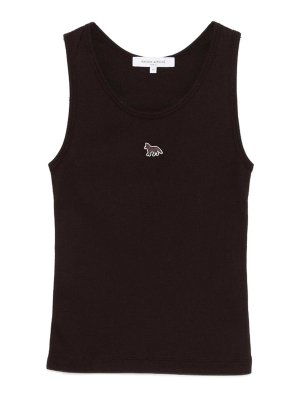 MAISON KITSUNÉ: トップス＆タンクトップ - トップ/タンクトップ - ブラウン