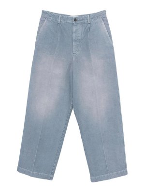 Marni: カジュアルトラウザー - カジュアルパンツ - ブルー