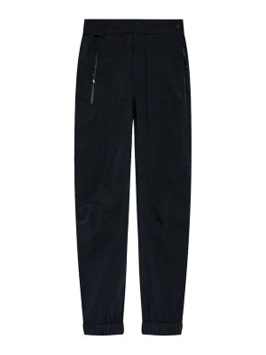 MONCLER: カジュアルトラウザー - カジュアルパンツ - 黒