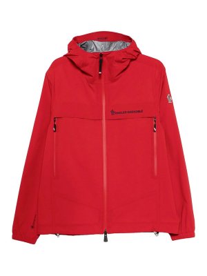 MONCLER: Kurze Daunenjacken - Daunenjacke - Rot