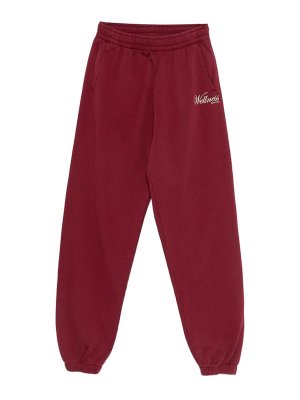 SPORTY & RICH: スウェットパンツ - トラックスーツ ボトムス - 赤
