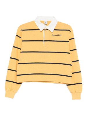 SPORTY & RICH: Suéteres con cuello pico - Suéter Cuello Redondo - Amarillo