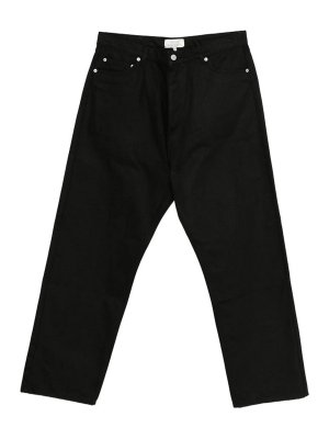 STUDIO NICHOLSON: ストレートジーンズ - ストレートジーンズ - 黒