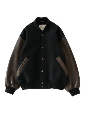 STUDIO NICHOLSON: Bomberjacken - Bomberjacke - Schwarz