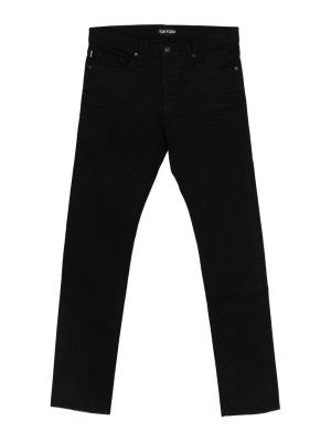 TOM FORD: Jeans Rectos - Vaqueros Rectos - Negro