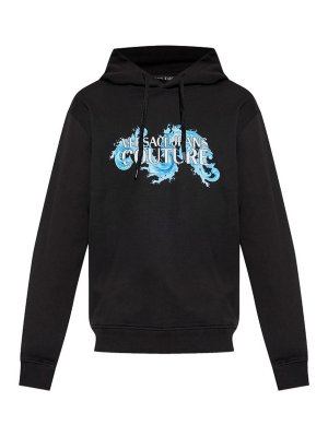 Versace Jeans Couture: Sudaderas y suéteres - Sudadera - Negro