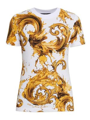 Versace Jeans Couture: T-shirts - T-Shirt - Weiß