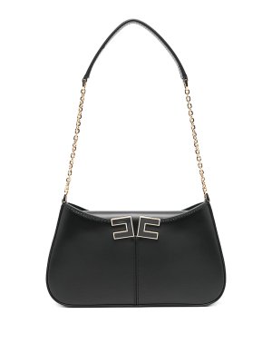 ELISABETTA FRANCHI: Schultertaschen - Schultertasche - Schwarz