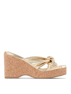 JIMMY CHOO: Sandalen - Sandalen - Gold